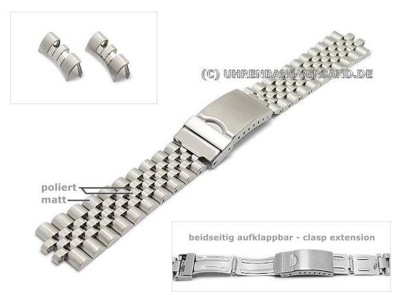 Uhrenarmband Cu Mccc Mm Edelstahl Massiv Rundanstoss Von Condor