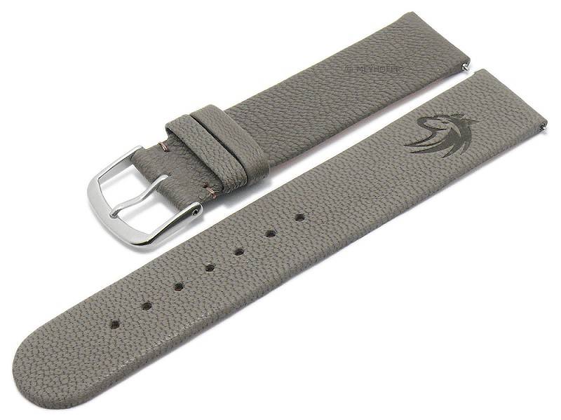 Meyhofer Easy Click Uhrenarmband Zermatt Motiv Wolf Mm Graubraun